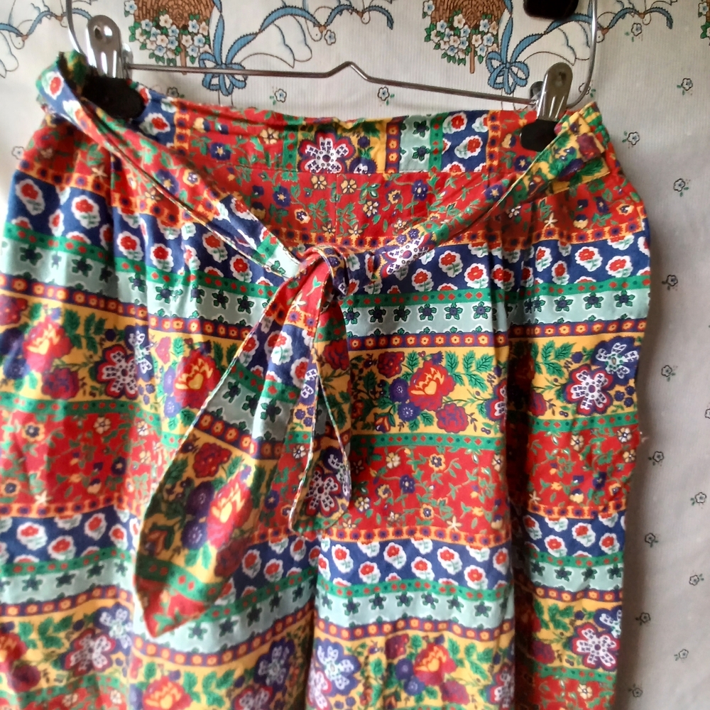 Boho Maximalist Summer Colorful Patterned Pants - Picture 5 of 6